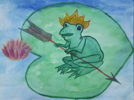 Царевна лягушка детский рисунок (53 фото)