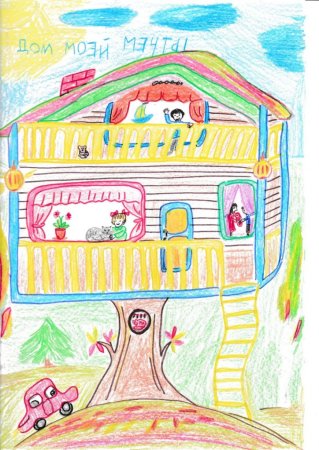 Дом мечты рисунок детский дом моей (55 фото)