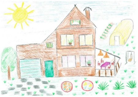 Дом моей мечты рисунок 2 класс