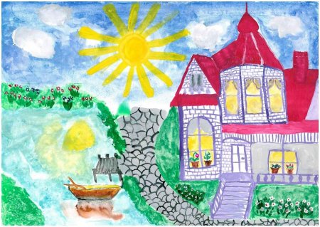 Рисование дом моей мечты