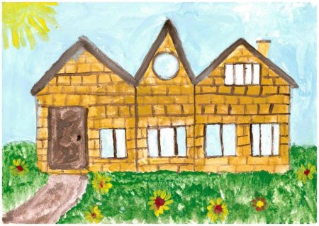 Детские рисунки домов