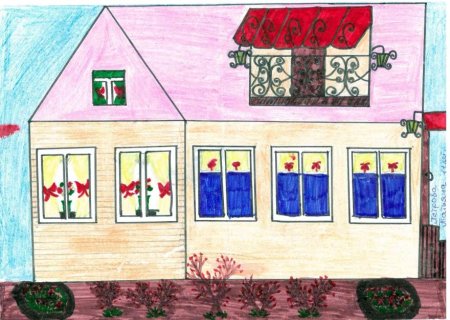 Детские рисунки домиков