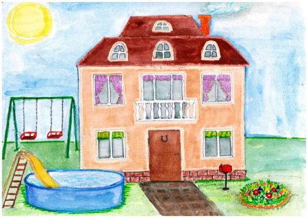 Рисование на тему дом