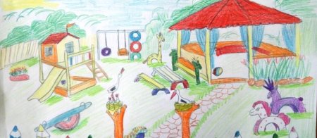 Рисование мой двор