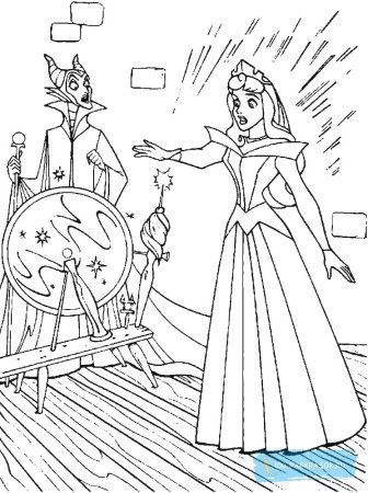 Шарль Перро спящая красавица раскраска