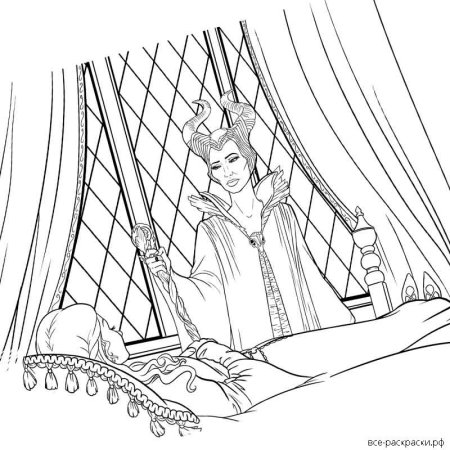 Сказка о мёртвой царевне и семи богатырях раскраска