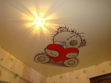 Рисунок на потолке в детской