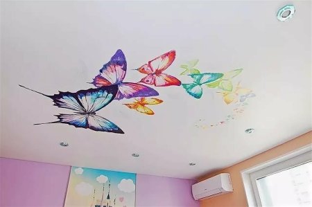 Рисунок на потолке