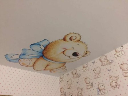 Натяжные потолки с фотопечатью для детской