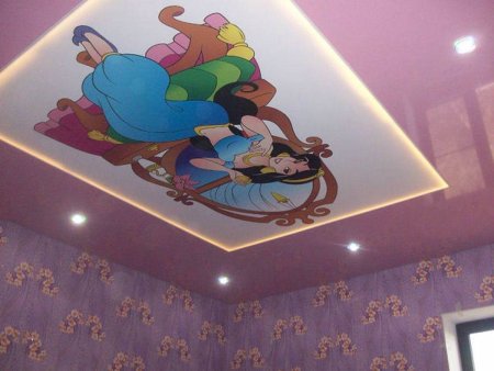 Потолки с фотопечатью в детскую