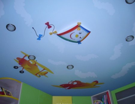Натяжные потолки с фотопечатью для детей
