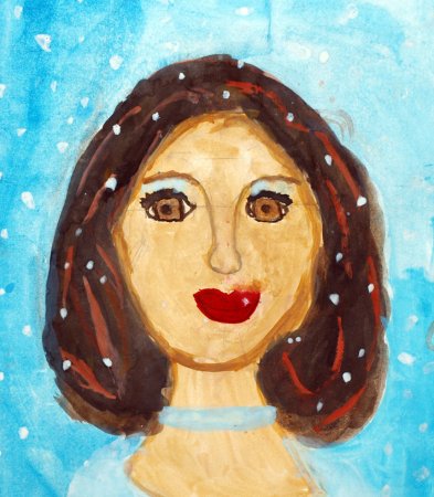 Портрет мамы рисунок