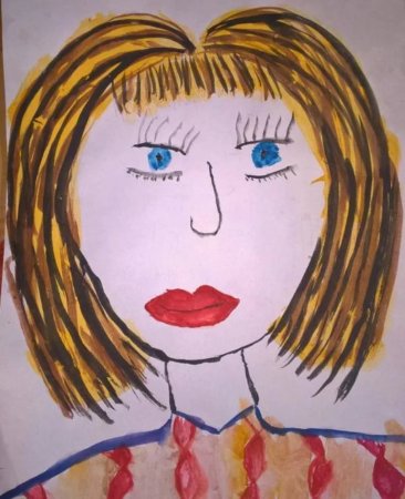 Мамин портрет детские рисунки (53 фото)