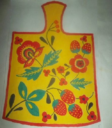 Рисование Золотая Хохлома