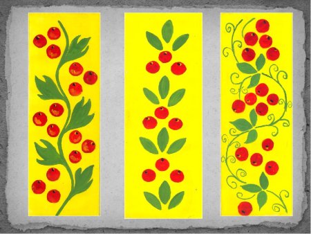 Чашка по мотивам хохломской росписи