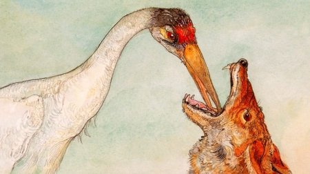 Рисунок к басне волк и журавль