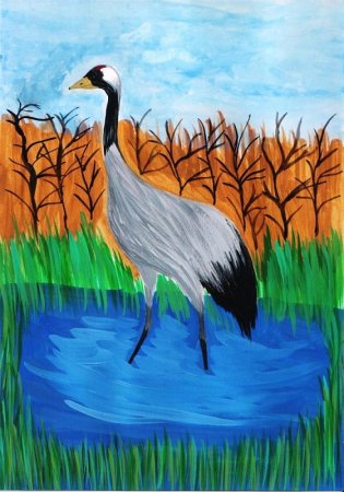 Журавли для рисования