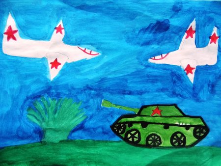 Детские рисунки о войне