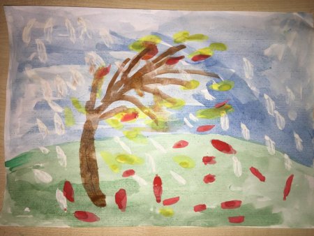 Рисование поздняя осень