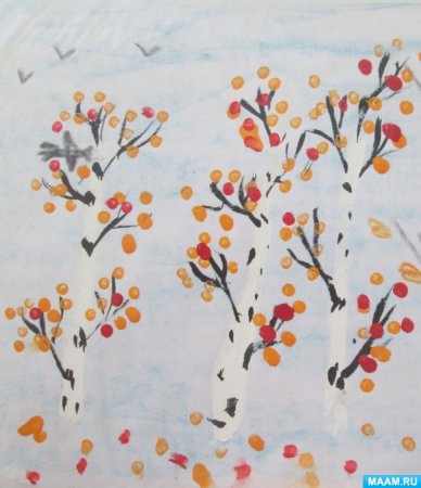 Изо поздняя осень в подготовительной группе