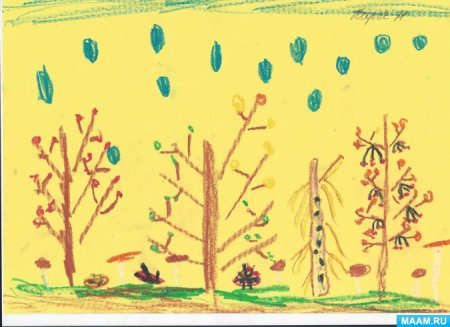 Рисование для дошкольников осень