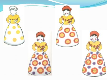 Дымковская игрушка Барыня средняя группа
