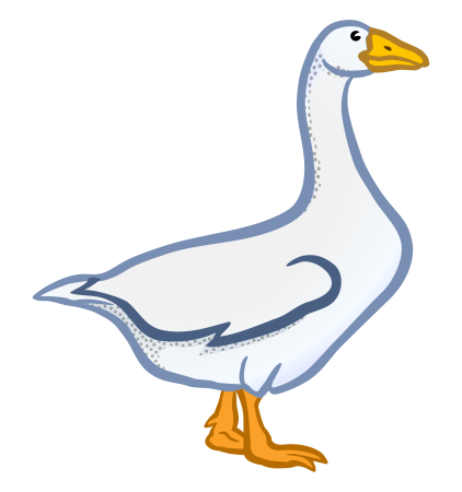 Гусь рисунок