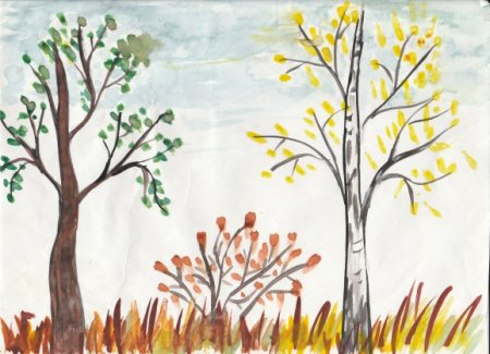 Рисование деревья в нашем парке