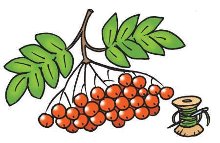 Рябина гуашью