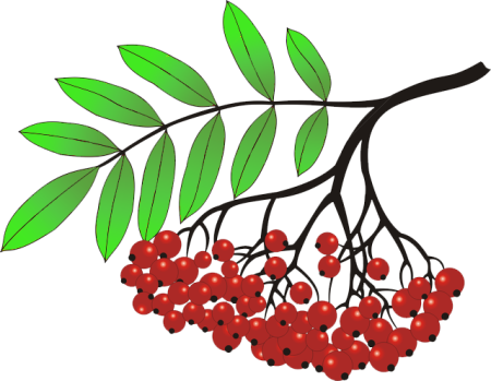 Аппликация рябина