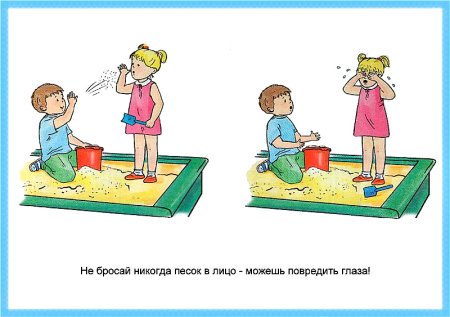 Знаки поведения в детском саду
