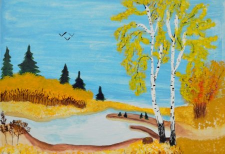 Рисунок на тему природа родного края