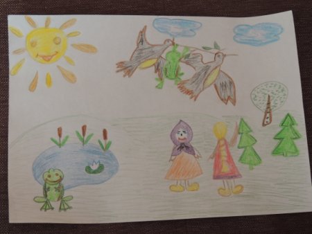 Лягушка путешественница детские рисунки