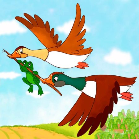 Рисунок к сказке лягушка путешественница