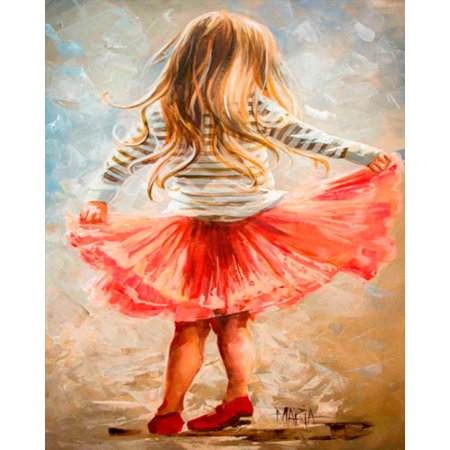 Девочка акварель