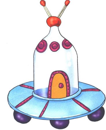 Летающая тарелка из бросового материала