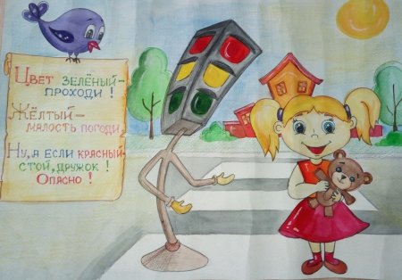 Светофор рисование для детей в садик