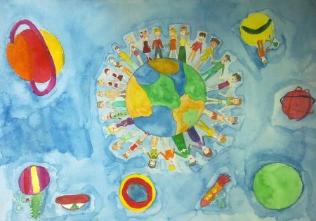 Планета рисунок