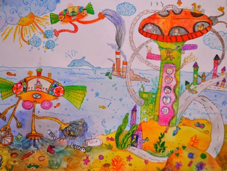 Детский сад будущего рисунки детей