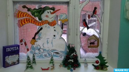 Новогодние узоры на окна