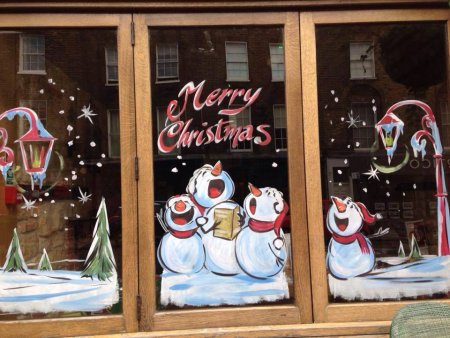 Сюжет на окна к новому году