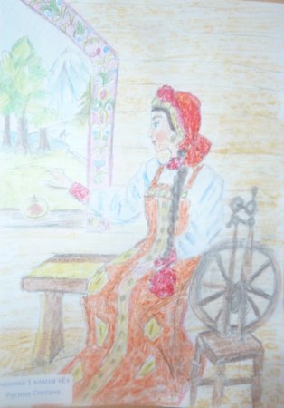 Иллюстрация к рассказу сказка о мёртвой царевне и 7 богатырей