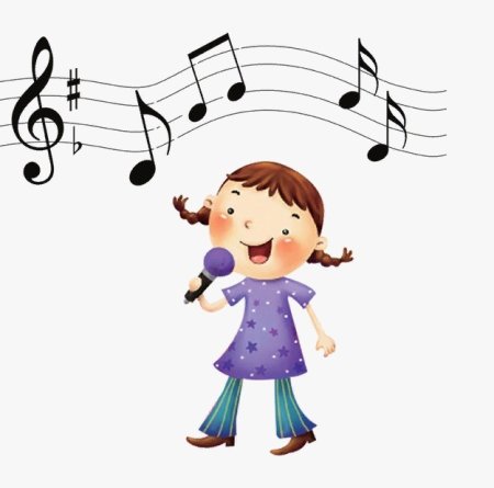 Пение на прозрачном фоне