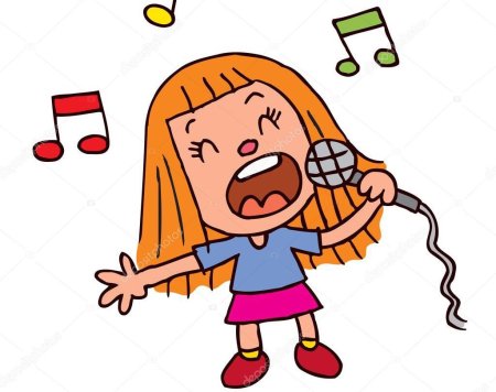 Мультяшка поет