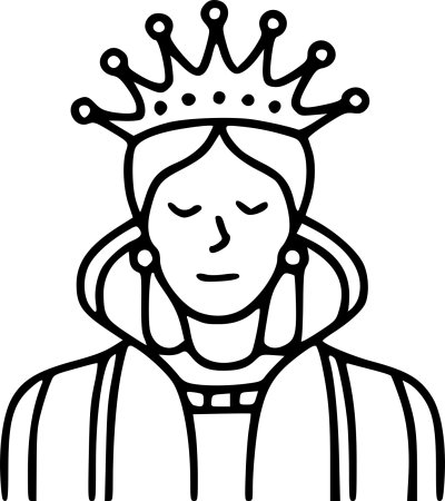 Раскраска Королева