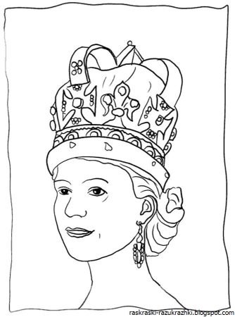 Раскраска Королева
