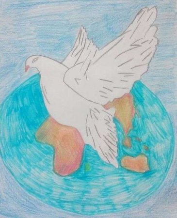 Голубь мира рисунок