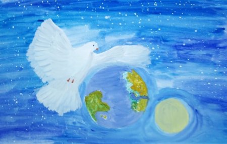 Композиция на тему мир голубь мира