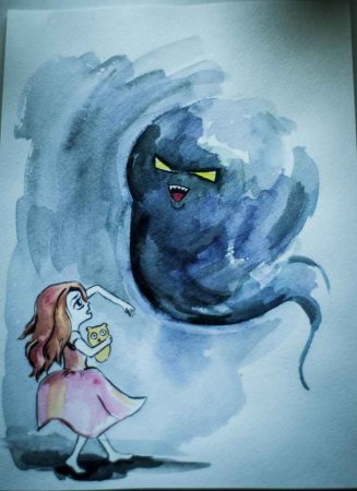 Иллюстрация на тему страх