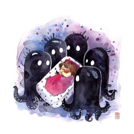 Иллюстрация на тему страх